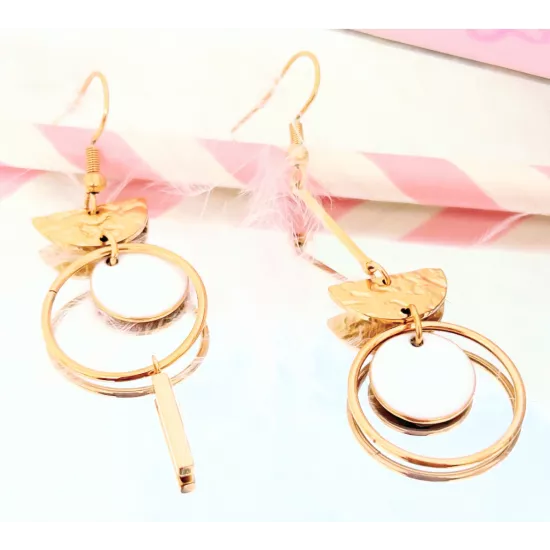 Boucles d'oreilles  Acier Doré Lilou Sunny
