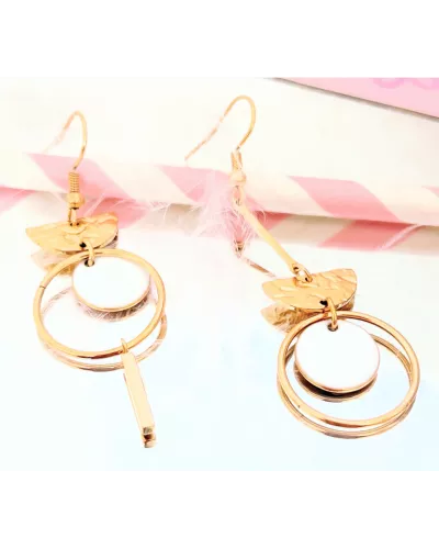 Boucles d'oreilles  Acier Doré Lilou Sunny