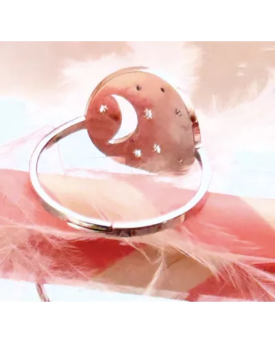 Bague Acier Luna