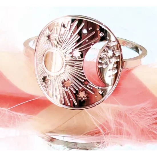 Bague Acier Luna