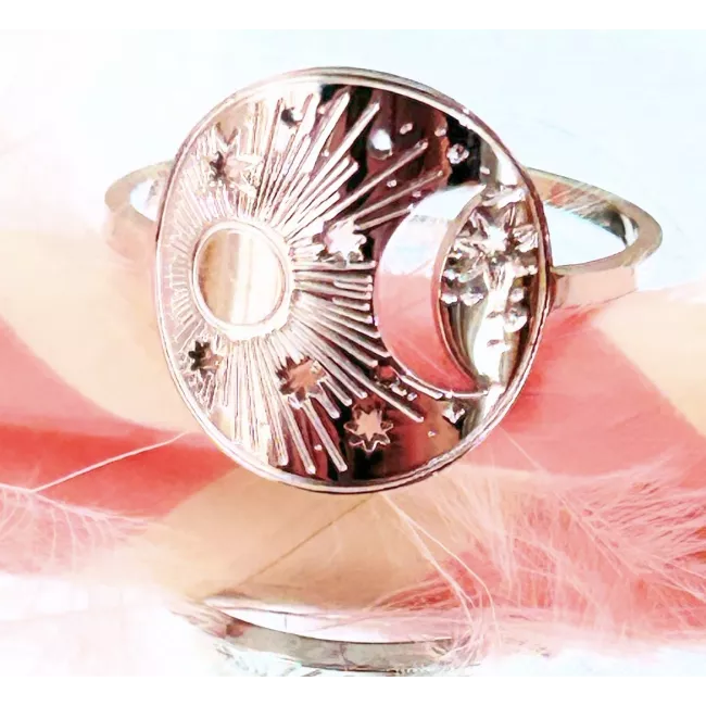 Bague Acier Luna