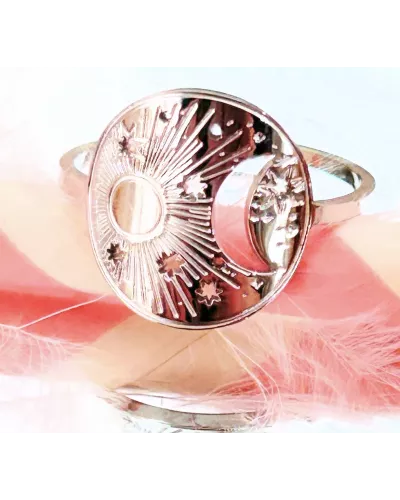 Bague Acier Luna