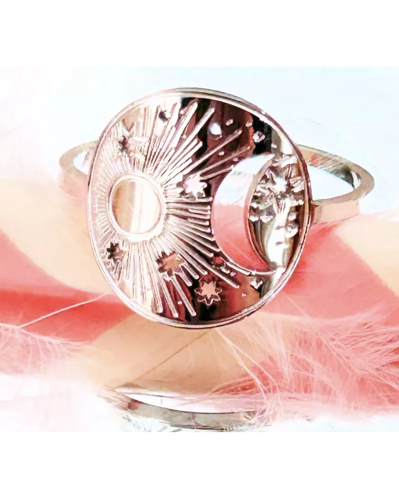 Bague Acier Luna
