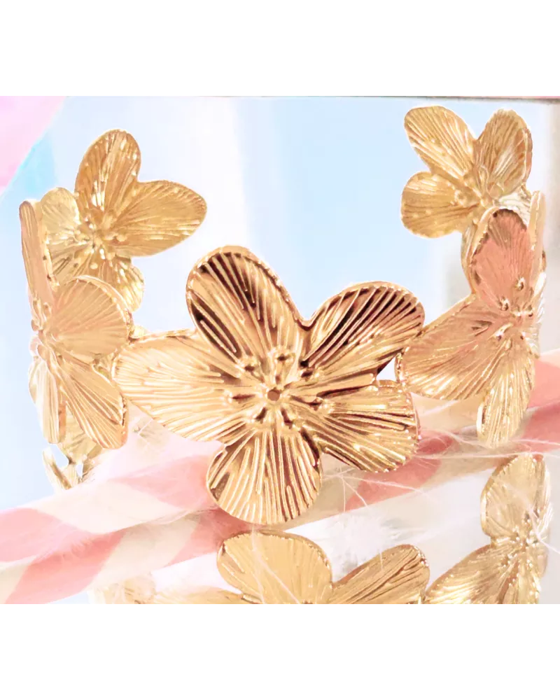 Jonc Acier Doré Miss Floralia