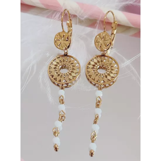 Boucles d'oreilles Naya Acier Doré