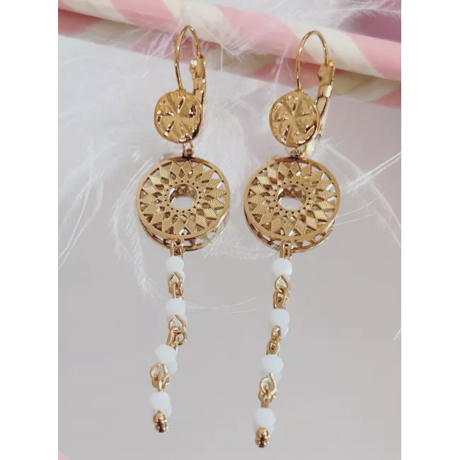 Boucles d'oreilles Naya Acier Doré