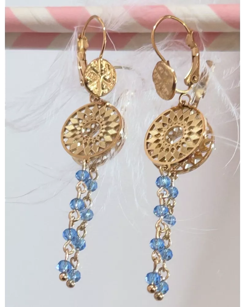 Boucles d'oreilles Naya Acier Doré