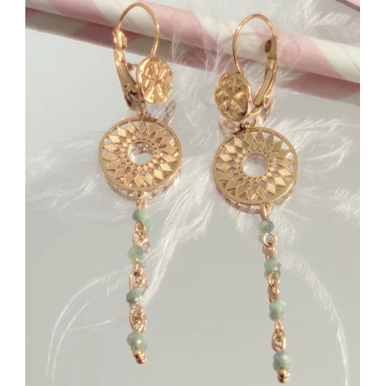 Boucles d'oreilles Naya Acier Doré