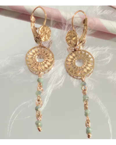 Boucles d'oreilles Naya Acier Doré