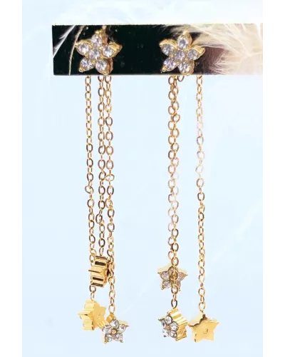 Boucles d'oreilles Nova en Acier