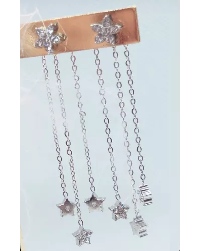 Boucles d'oreilles Nova en Acier