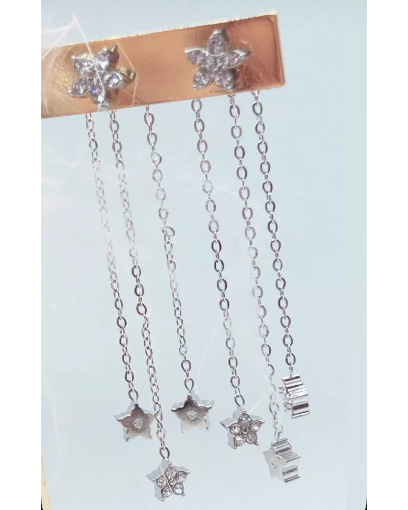 Boucles d'oreilles Nova en Acier