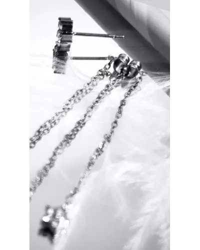 Boucles d'oreilles Nova en Acier