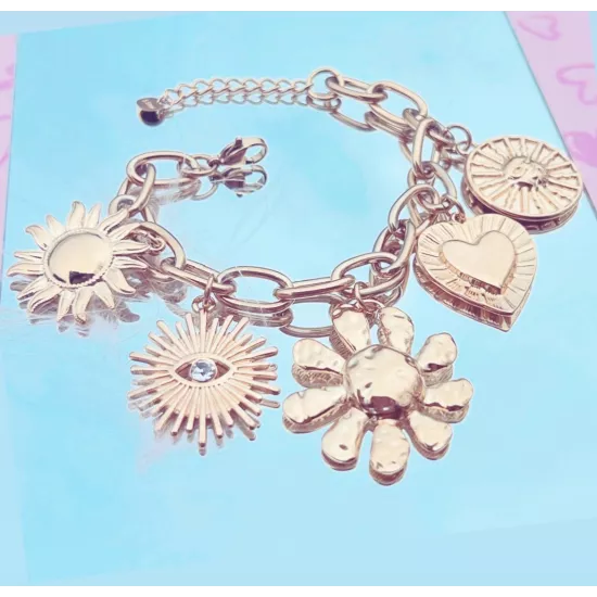 Bracelet Rosy Acier doré