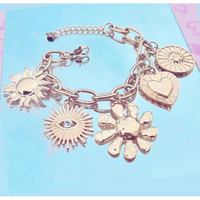 Bracelet Rosy Acier doré