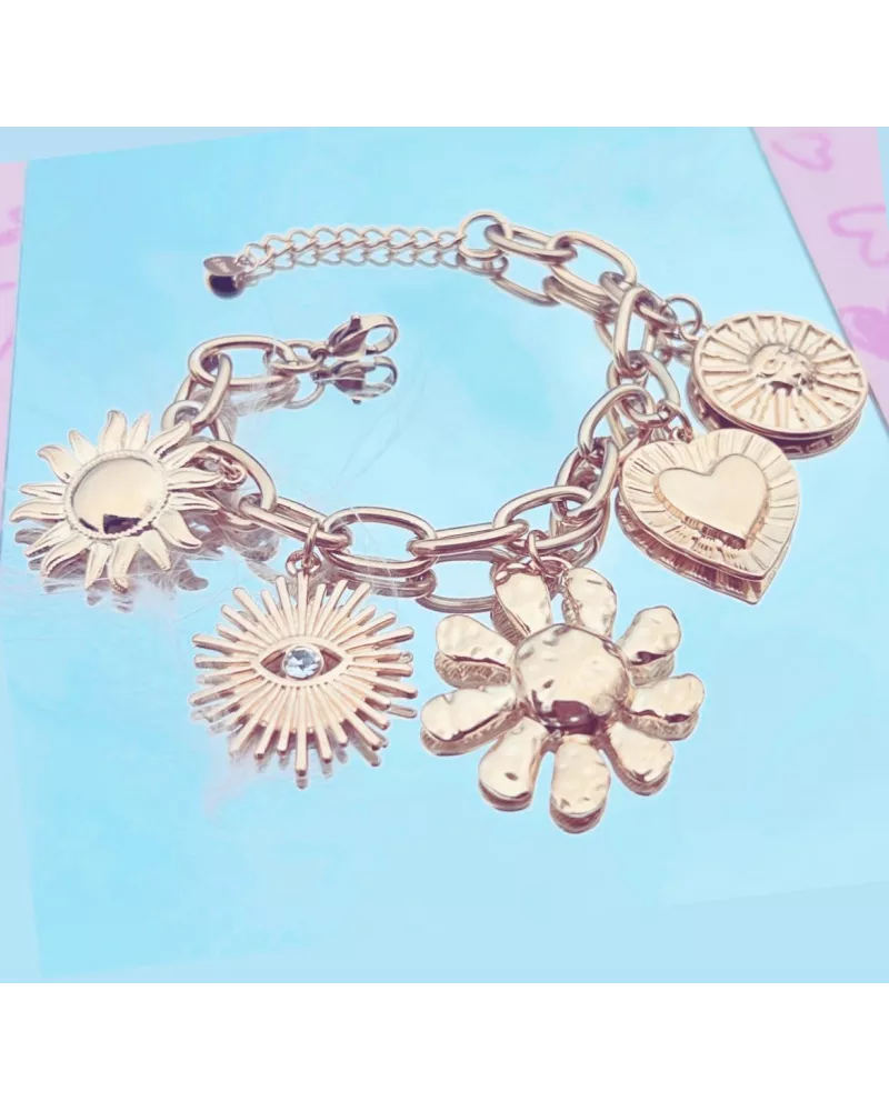 Bracelet Rosy Acier doré