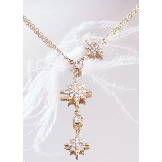 Collier Aurore Acier doré