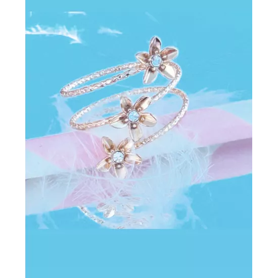 Bague Acier doré Lysia