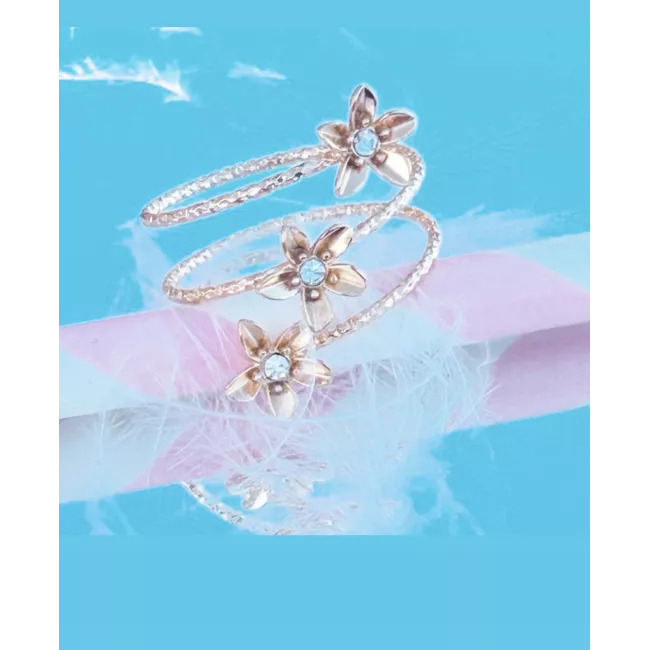 Bague Acier doré Lysia