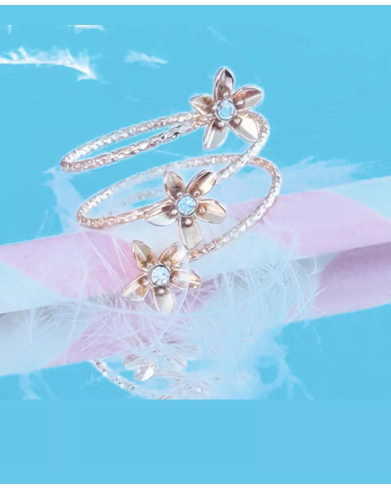 Bague Acier doré Lysia