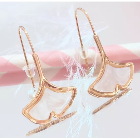Boucles d'oreilles Acier doré Elia