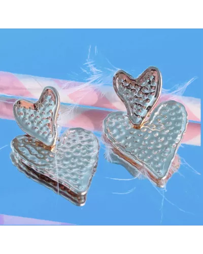 Boucles d'oreilles Acier doré Amory