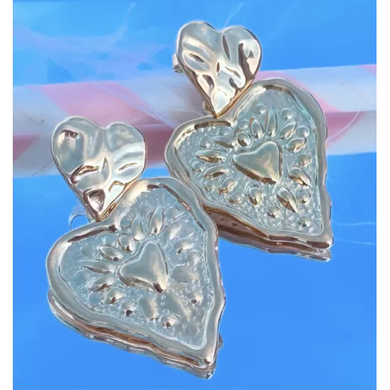 Boucles d'oreilles Acier doré Amory