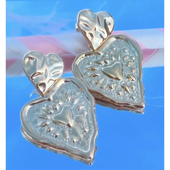 Boucles d'oreilles Acier doré Amory