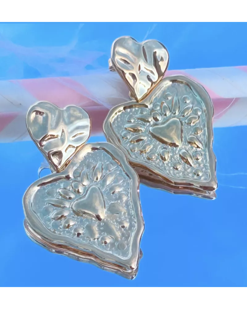 Boucles d'oreilles Acier doré Amory