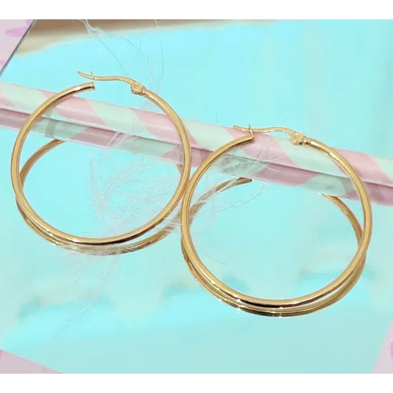 Créoles Acier Anna 40 mm