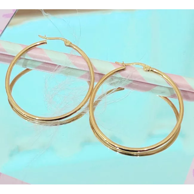 Créoles Acier Anna 40 mm