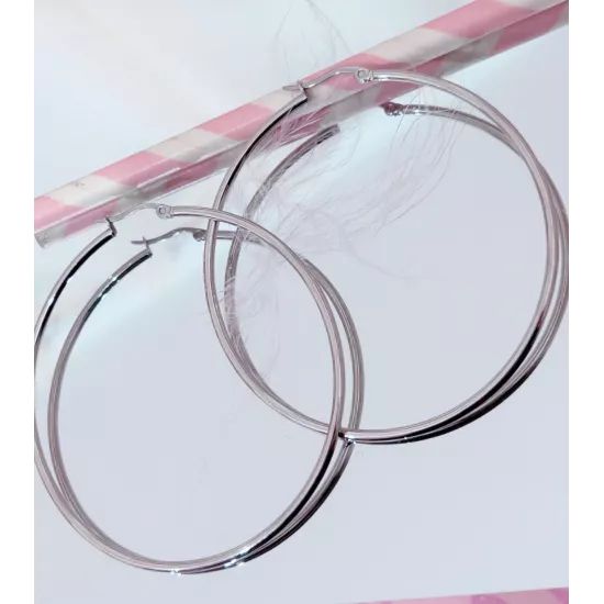 Créoles Acier Anna 60 mm