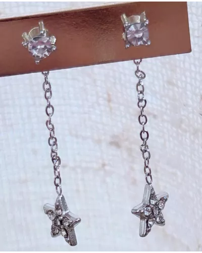 Boucles d'oreilles Alya en Acier