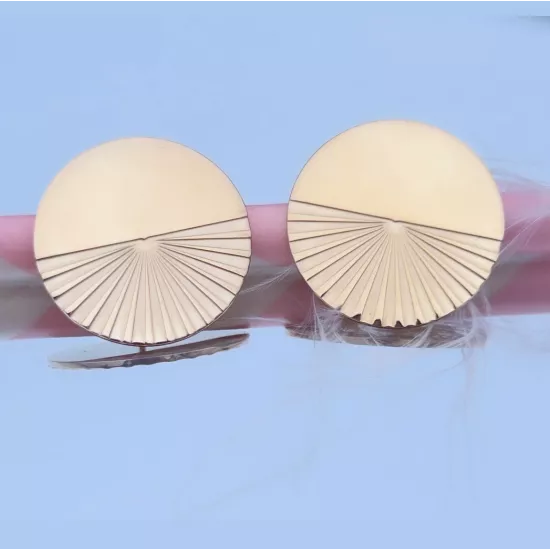 Boucles d'oreilles Acier doré Liora