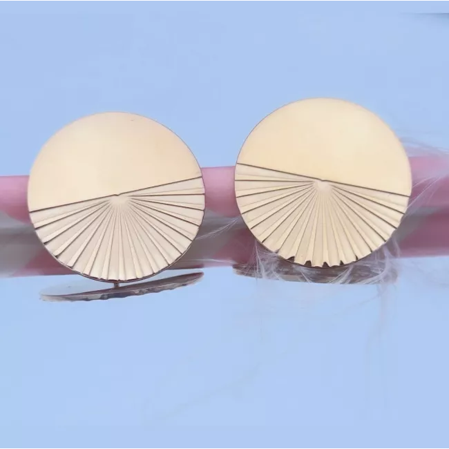 Boucles d'oreilles Acier doré Liora