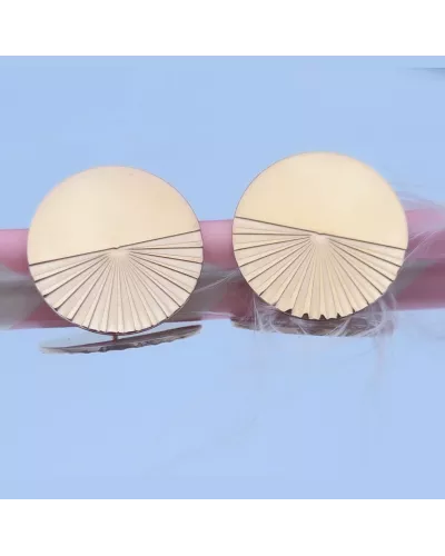 Boucles d'oreilles Acier doré Liora