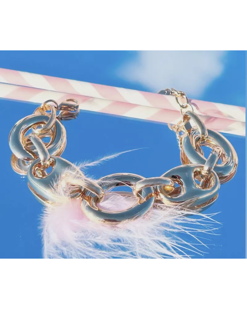 Bracelet acier doré Marina Luxe