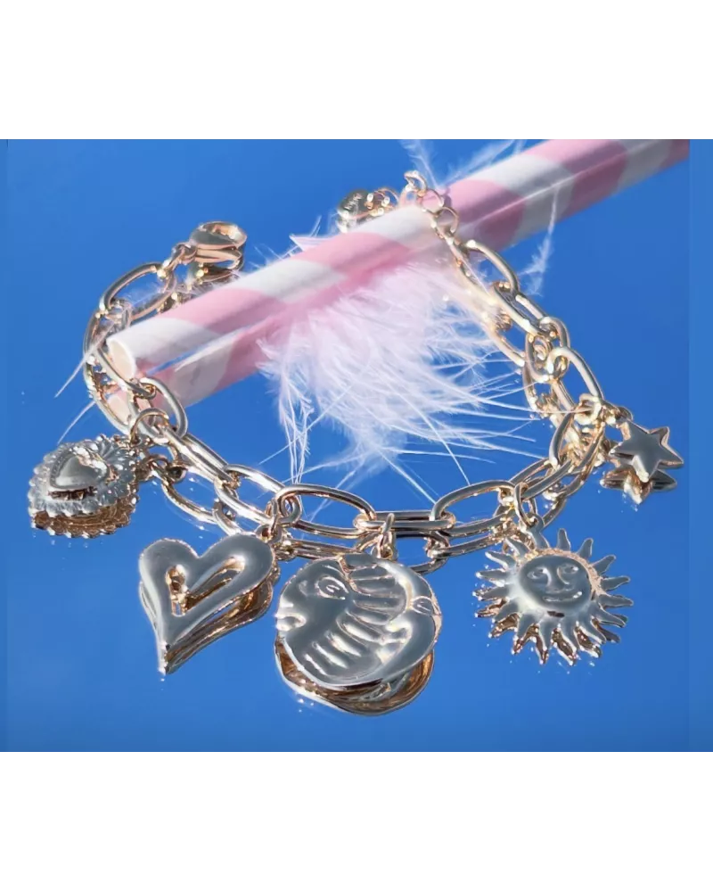 Bracelet Acier doré Cyrielle