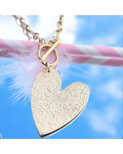 Collier Acier doré Célya