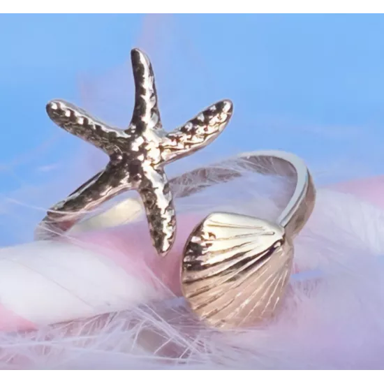 Bague acier doré Naïa
