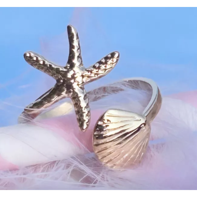 Bague acier doré Naïa
