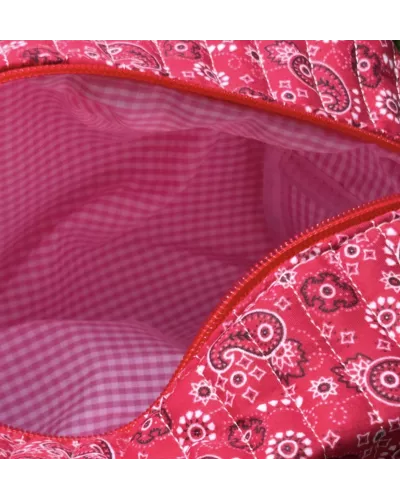 Trousse maquillage femme coton – Bandana rouge | Juliette My Poupi