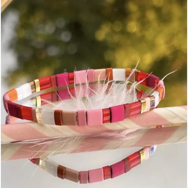 Nolya – Bracelet en perles japonaises colorées tendance