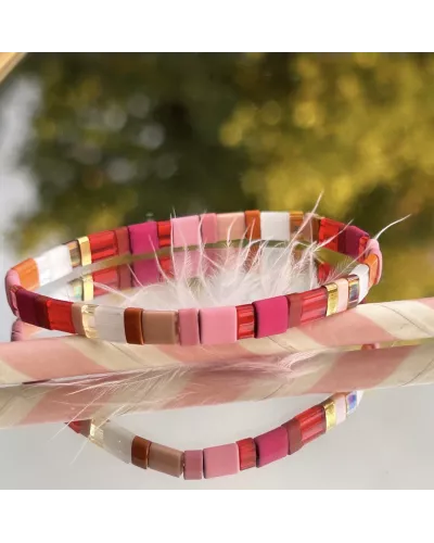 Nolya – Bracelet en perles japonaises colorées tendance