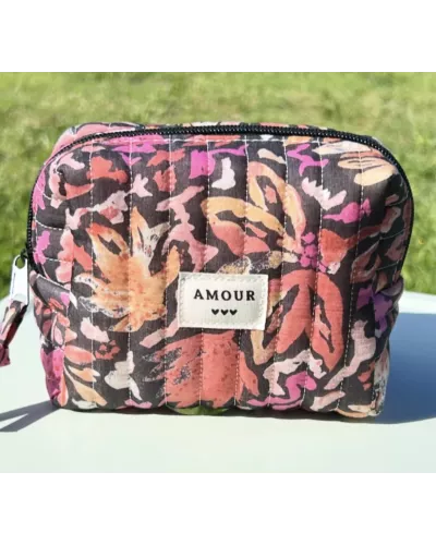 Mini trousse femme fleurie – Pochette maquillage romantique | My Poupi