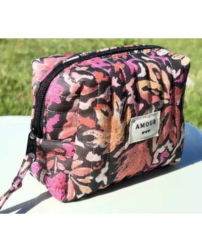 Mini trousse femme fleurie – Pochette maquillage romantique | My Poupi