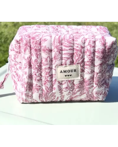 Mini trousse femme rose – Pochette maquillage élégante | My Poupi