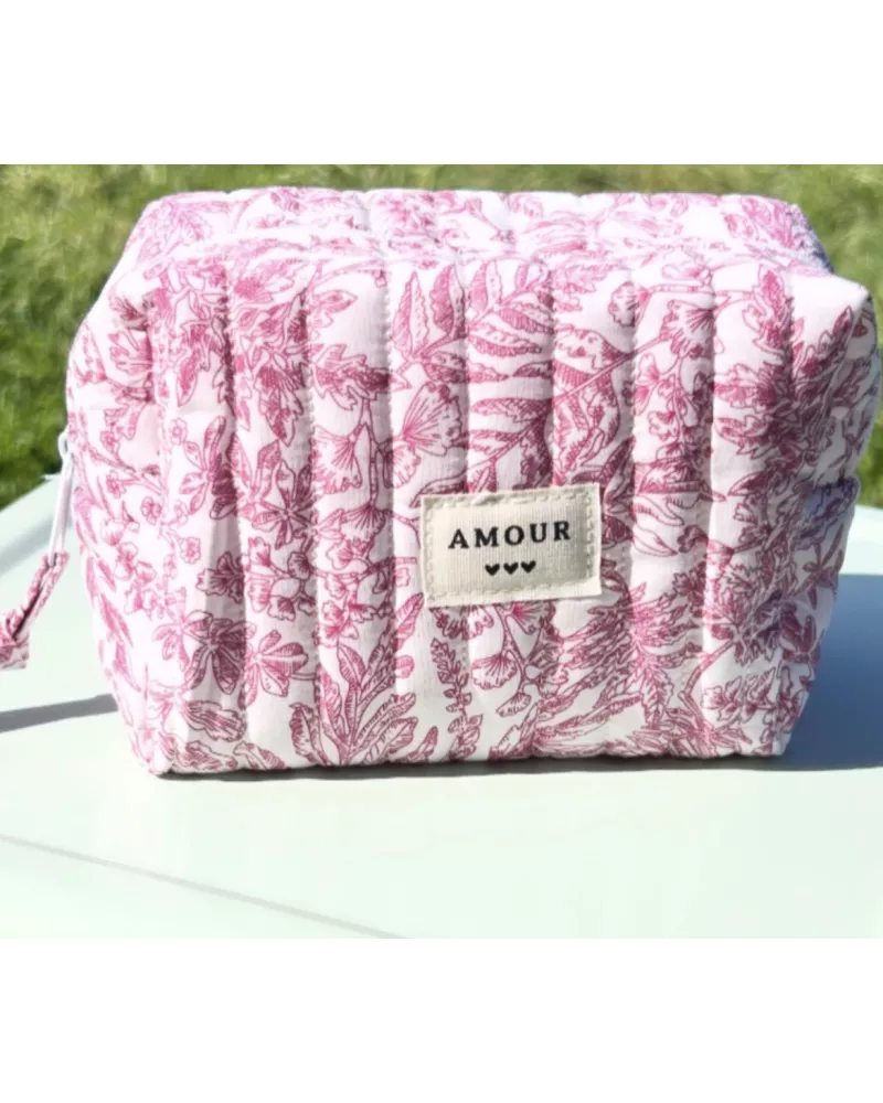 Mini trousse femme rose – Pochette maquillage élégante | My Poupi