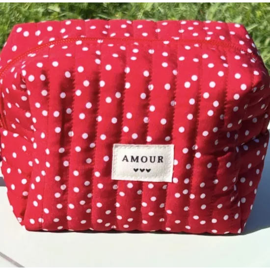 Mini trousse maquillage femme – Bandana rouge passion | Juliette Pocket My Poupi