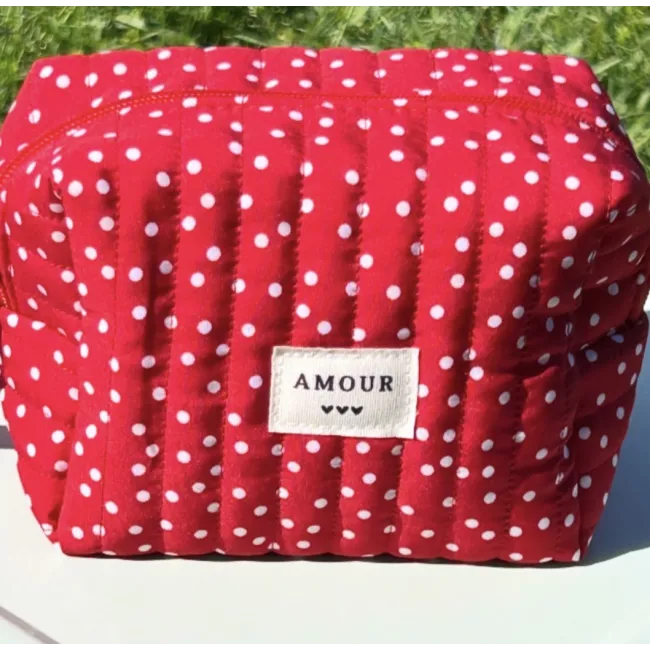 Mini trousse maquillage femme – Bandana rouge passion | Juliette Pocket My Poupi